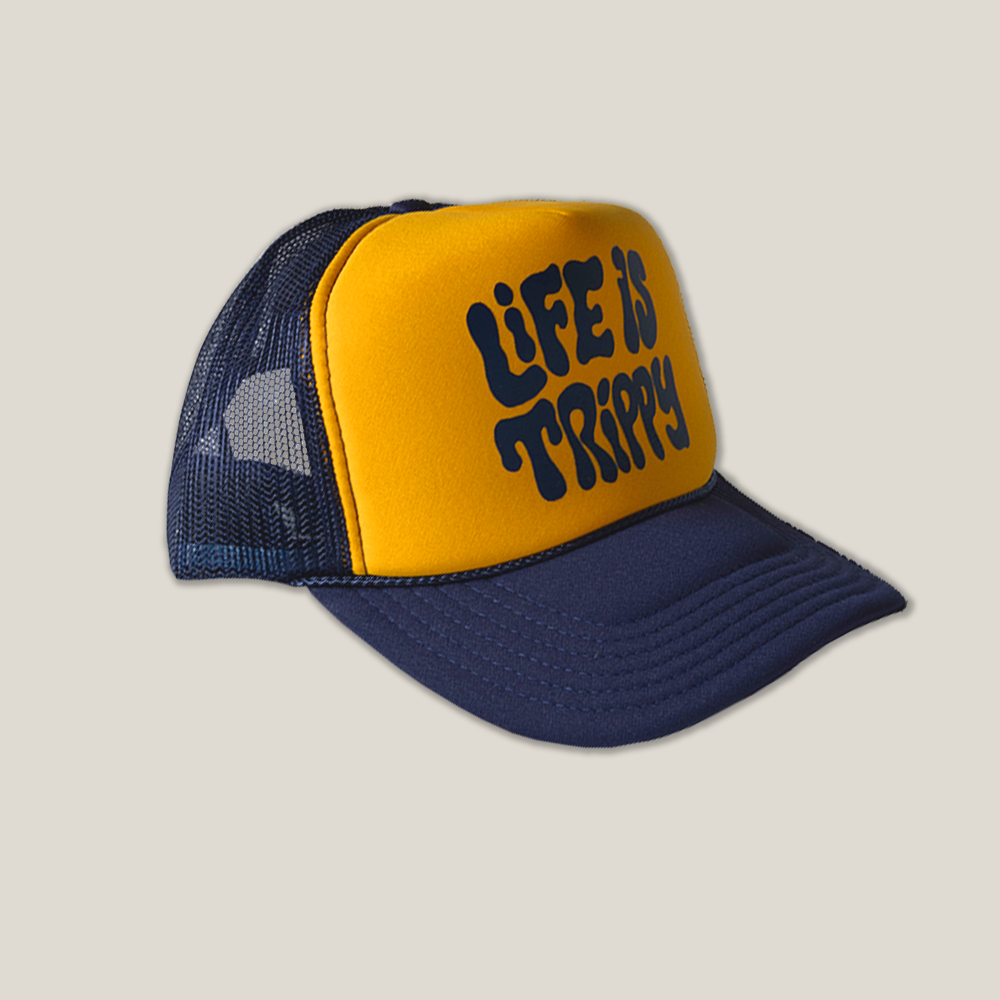 Trippy Trucker (Navy-Yellow)