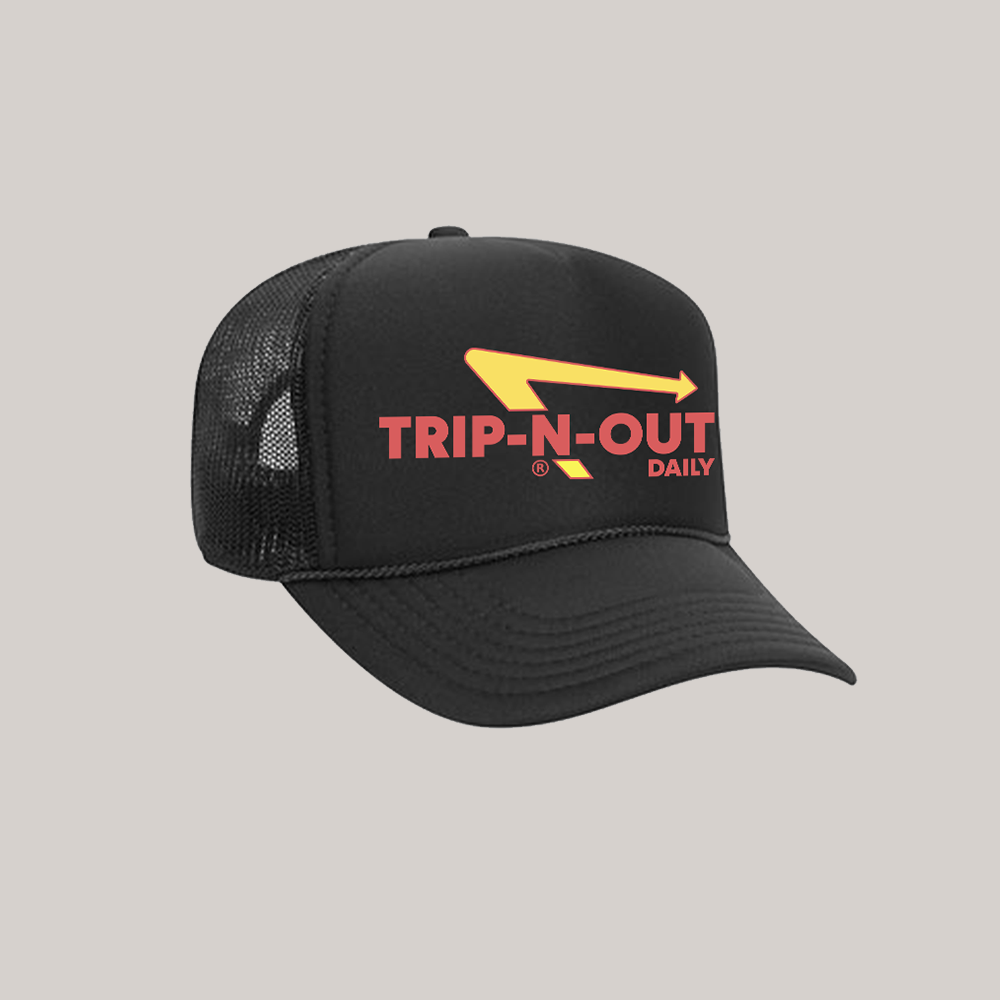 Trip-N-Out Trucker - Black - Happy Sad Mad